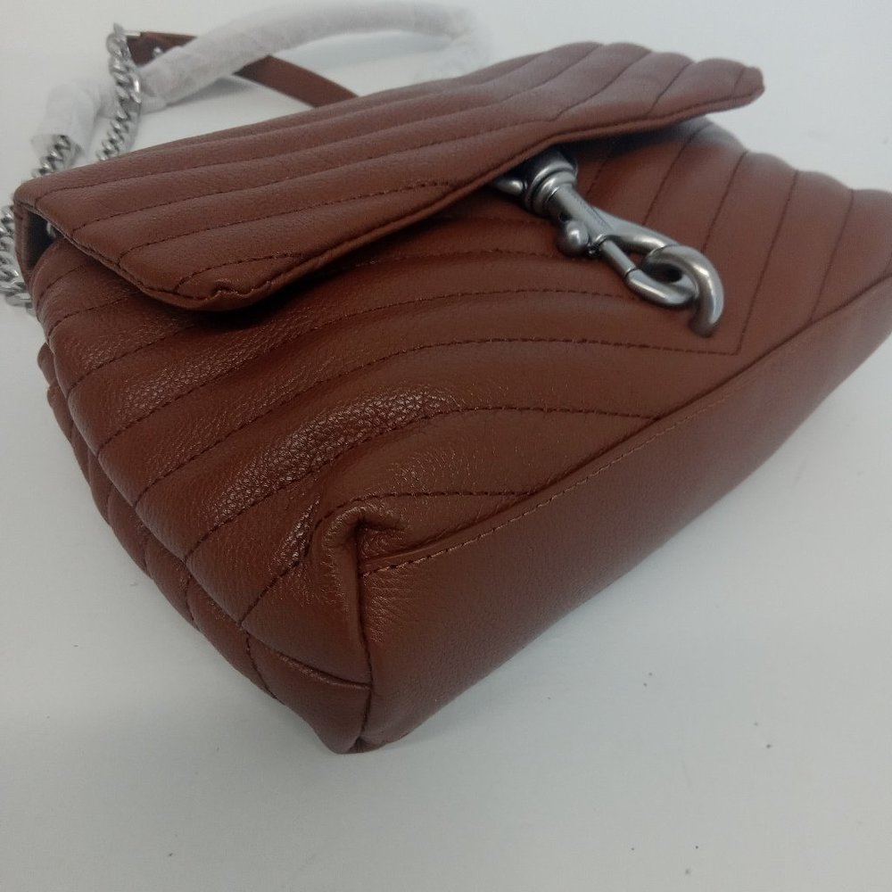 Rebecca Minkoff Edie Chevron Crossbody Bag - Tobacco - Picture 6 of 13